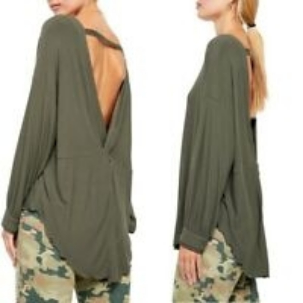 NwT Free People Shimmy Shake Sent Green